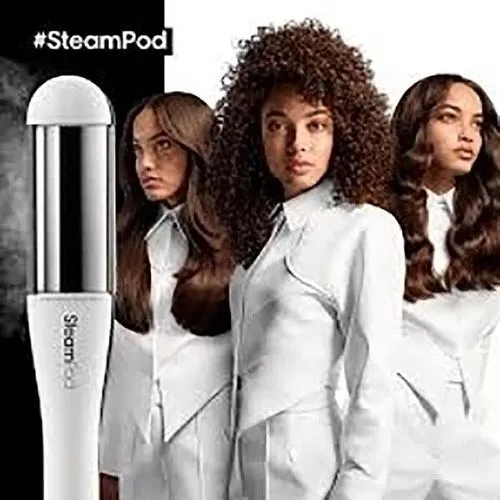 SteamPod 4 - Lisseur Boucleur Vapeur Professionnel, Protection de la Fibre, Tenue Longue Durée, 3 Températures - Outil + Trousse Thermo-protectrice + 3 Peignes, L'Oréal Professionnel