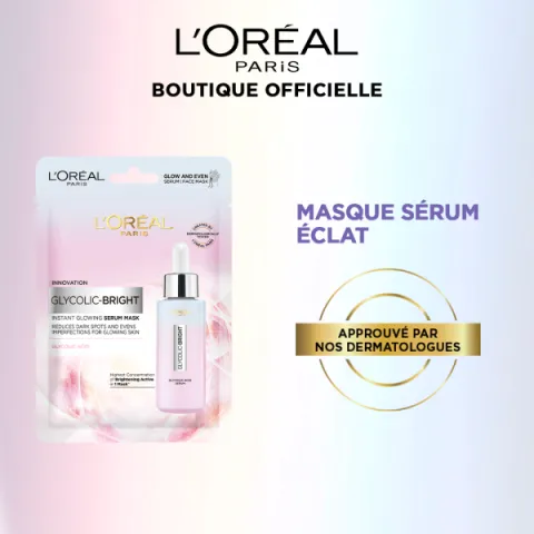 Masque Sérum Visage Glycolic Bright – L’Oréal Paris