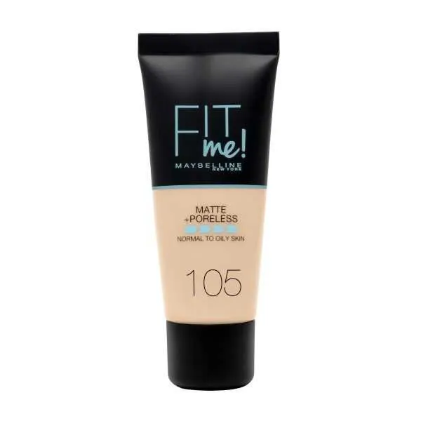 Maybelline – Fond de teint fluide – Fit Me Matte & Poreless – Peaux normales à grasse 30 ml